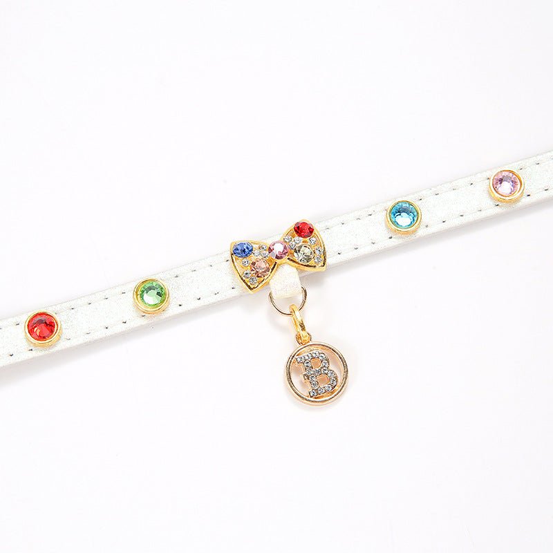 2 - PCS Sparkling Rhinestone Bow Cat Collar - Adorable & Safe Pet Collar XL - Paws and PatsPet Care > Dog Supplies > Dog Collars, Leads & Harnesses