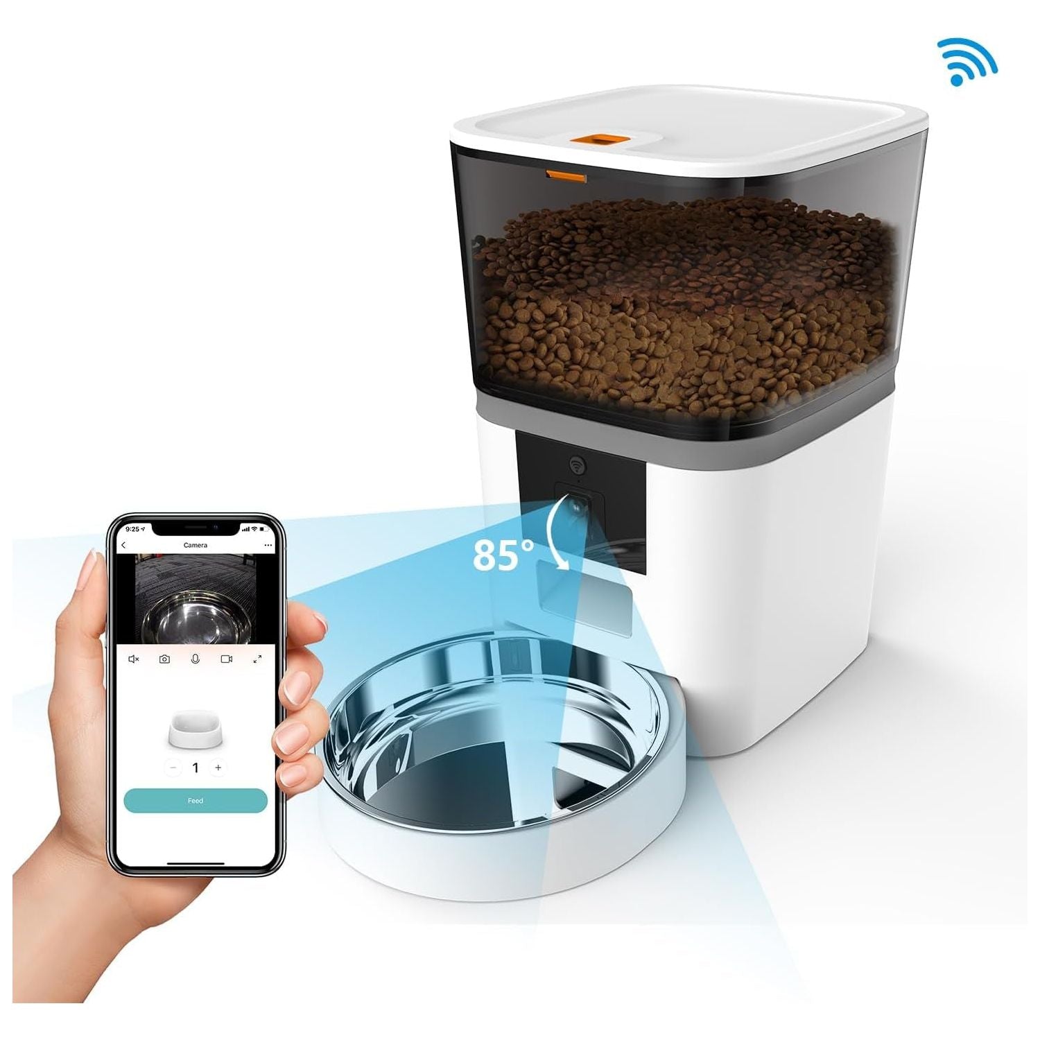 Automatic Pet Feeder Wifi Wireless Cat Dog Food Dispenser - Paws and Pats