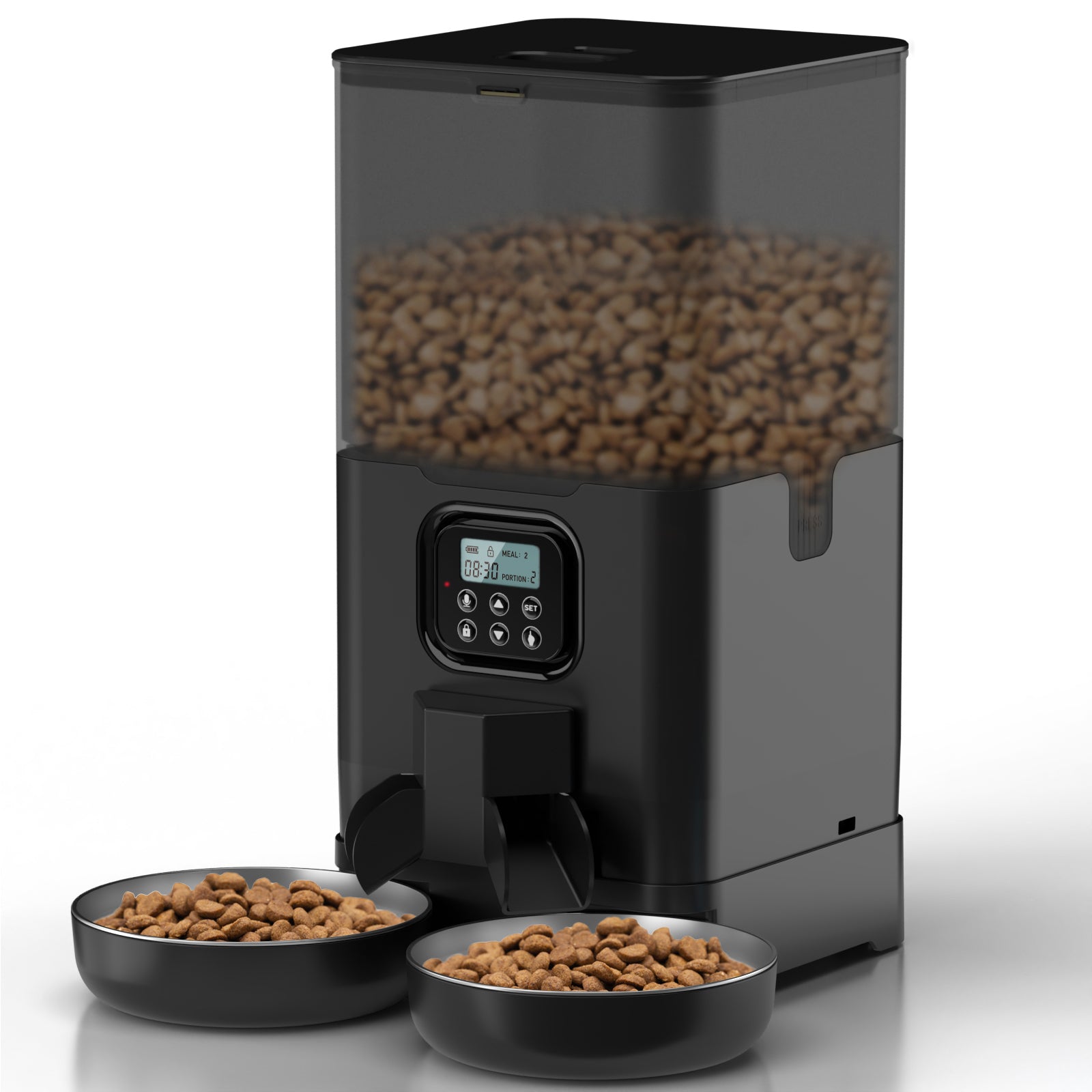 YES4PETS 6L Automatic Digital Pet Dog Cat Feeder Double Food Bowl Dispenser - Paws and PatsPet Care > Dog Supplies > Dog Bowls, Feeders & Waterers